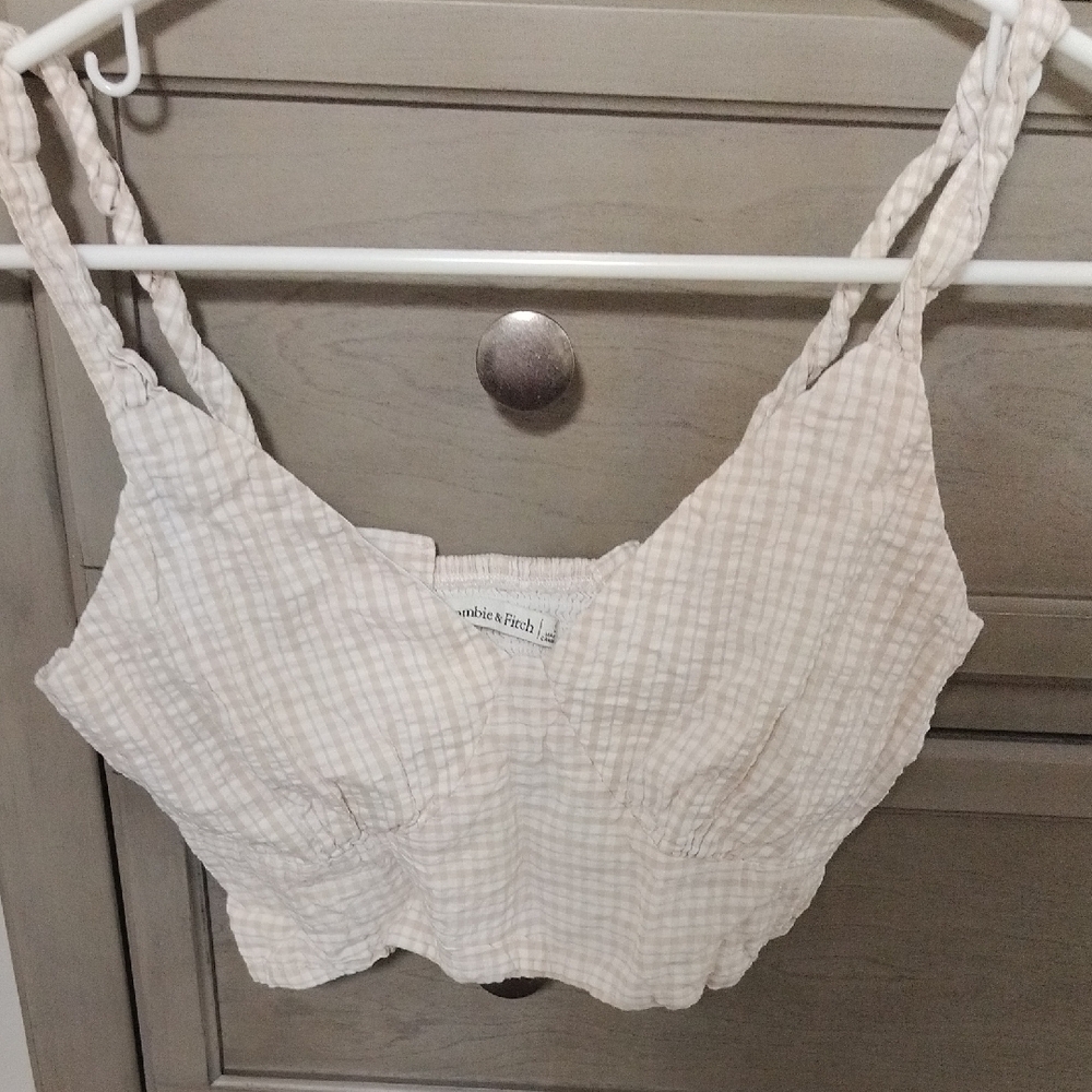 Abercrombie & Fitch Plaid Crop Top